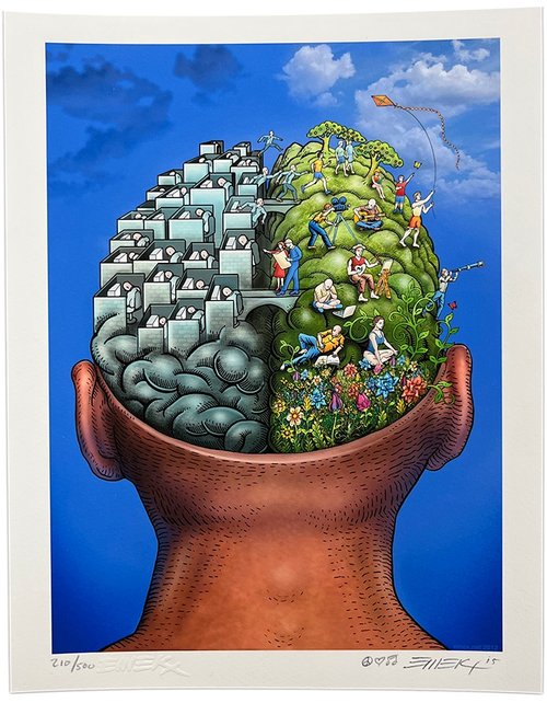 Emek “Brain Power” Mini Print - Arte House