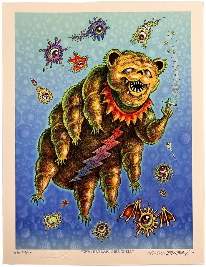 Emek “Waterbear Thee Well” Mini Print - Arte House