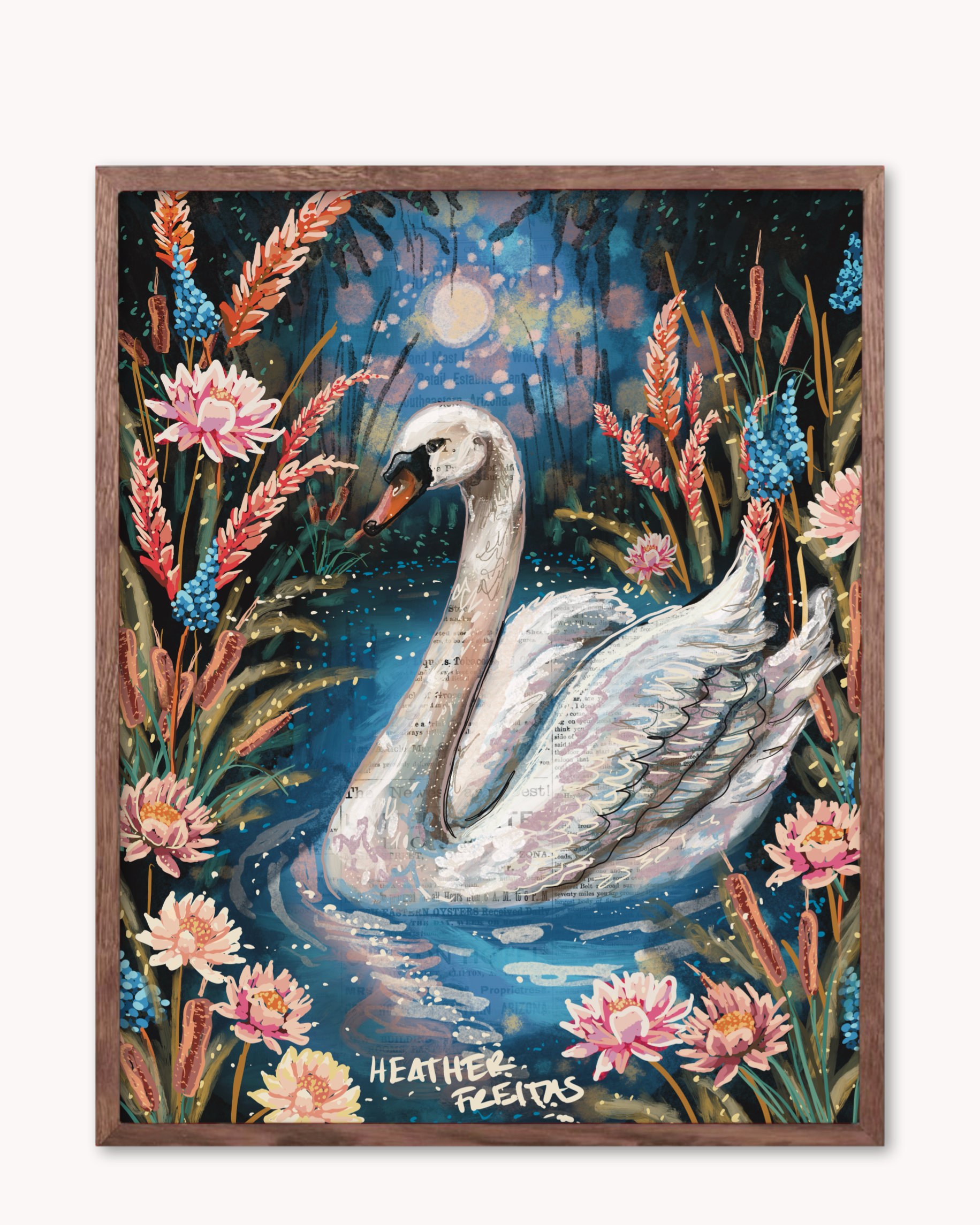 Serenity Swan Print - Arte House