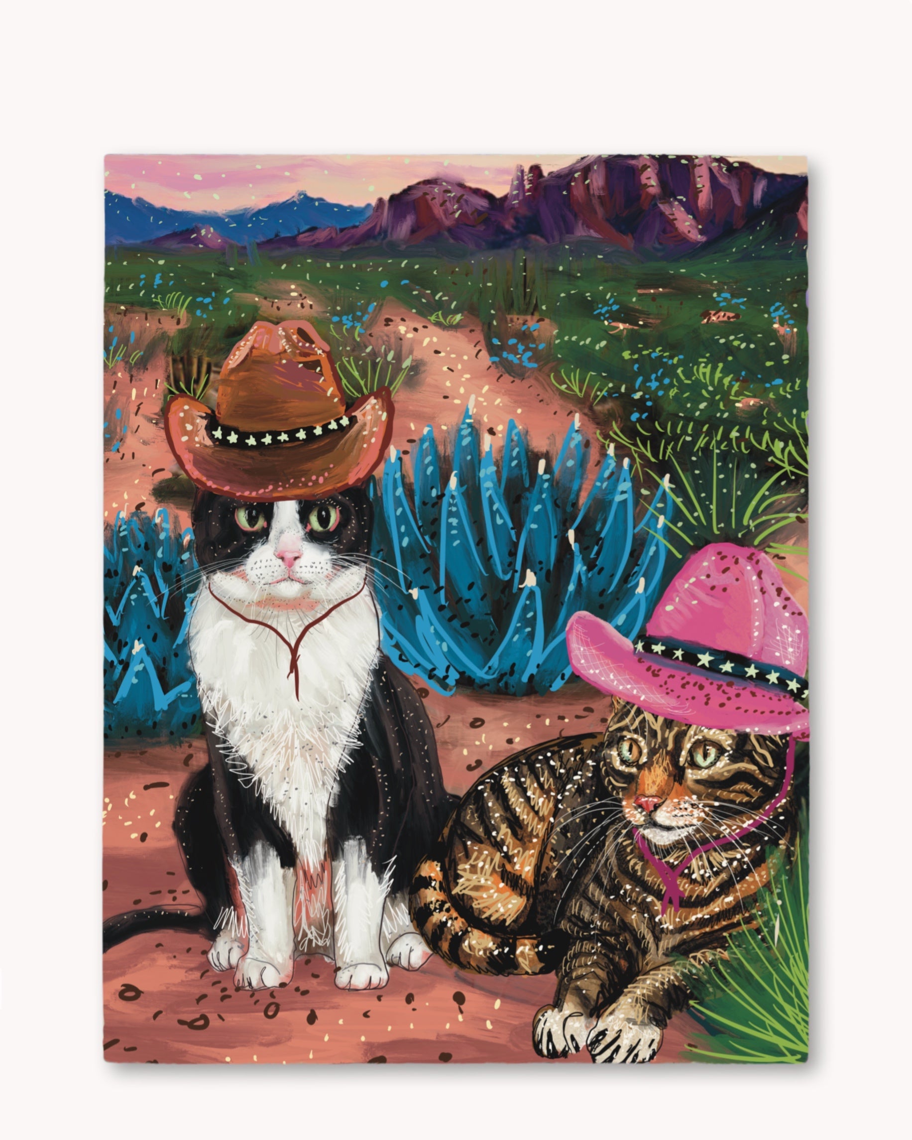 Cowboy Cats Print - Arte House