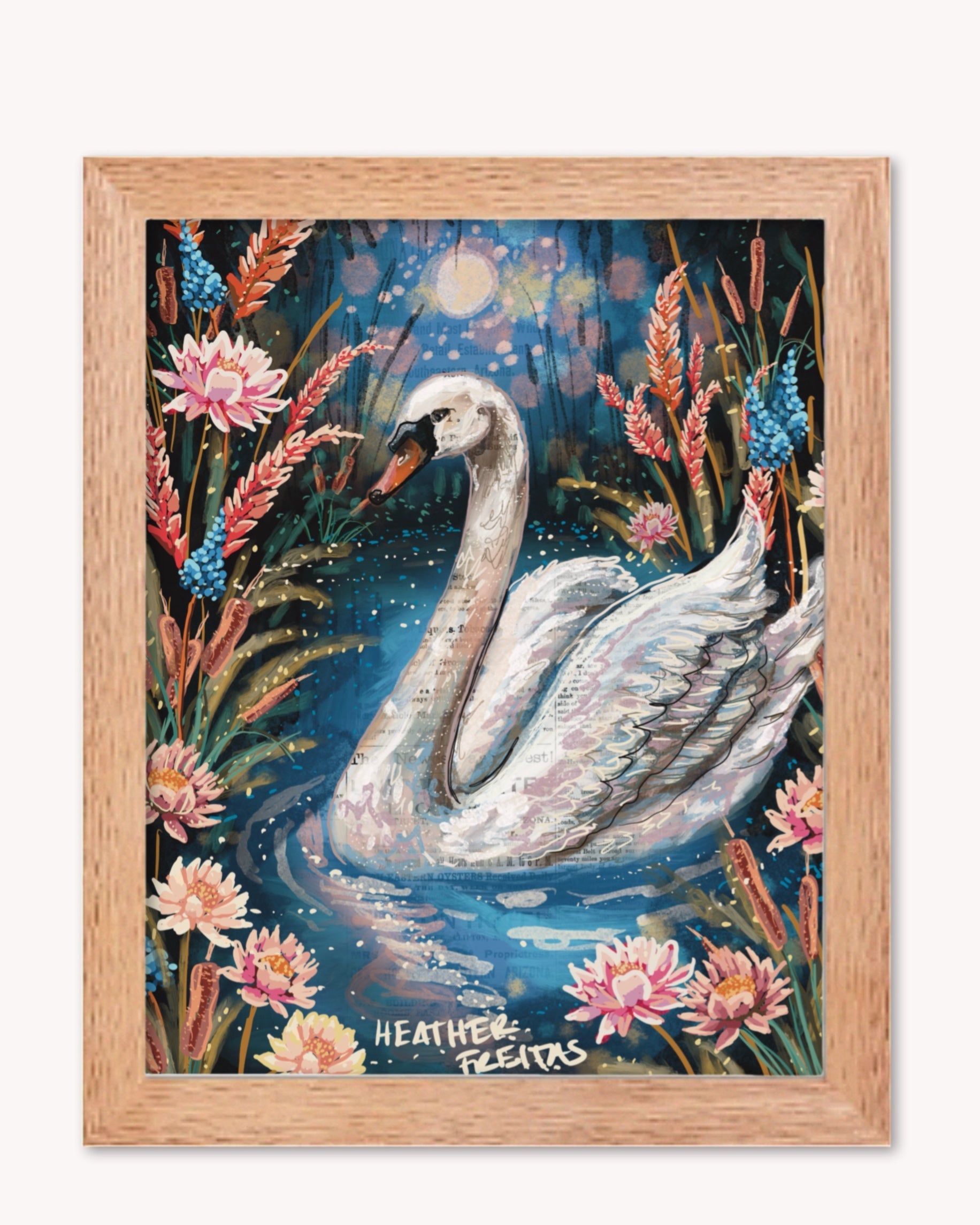 Serenity Swan Print - Arte House