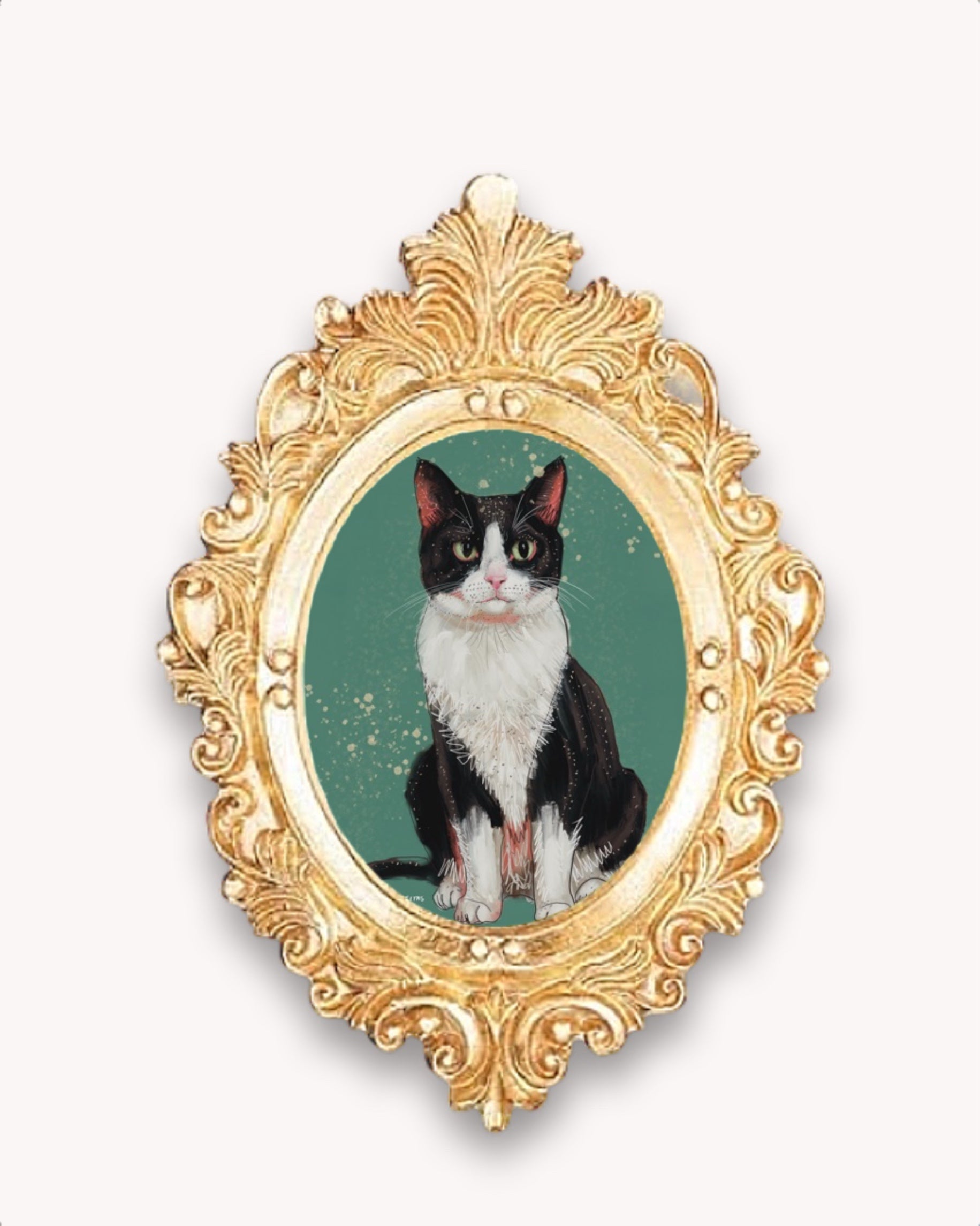 Tux Cat House Framed Magnet ( Small ) - Arte House