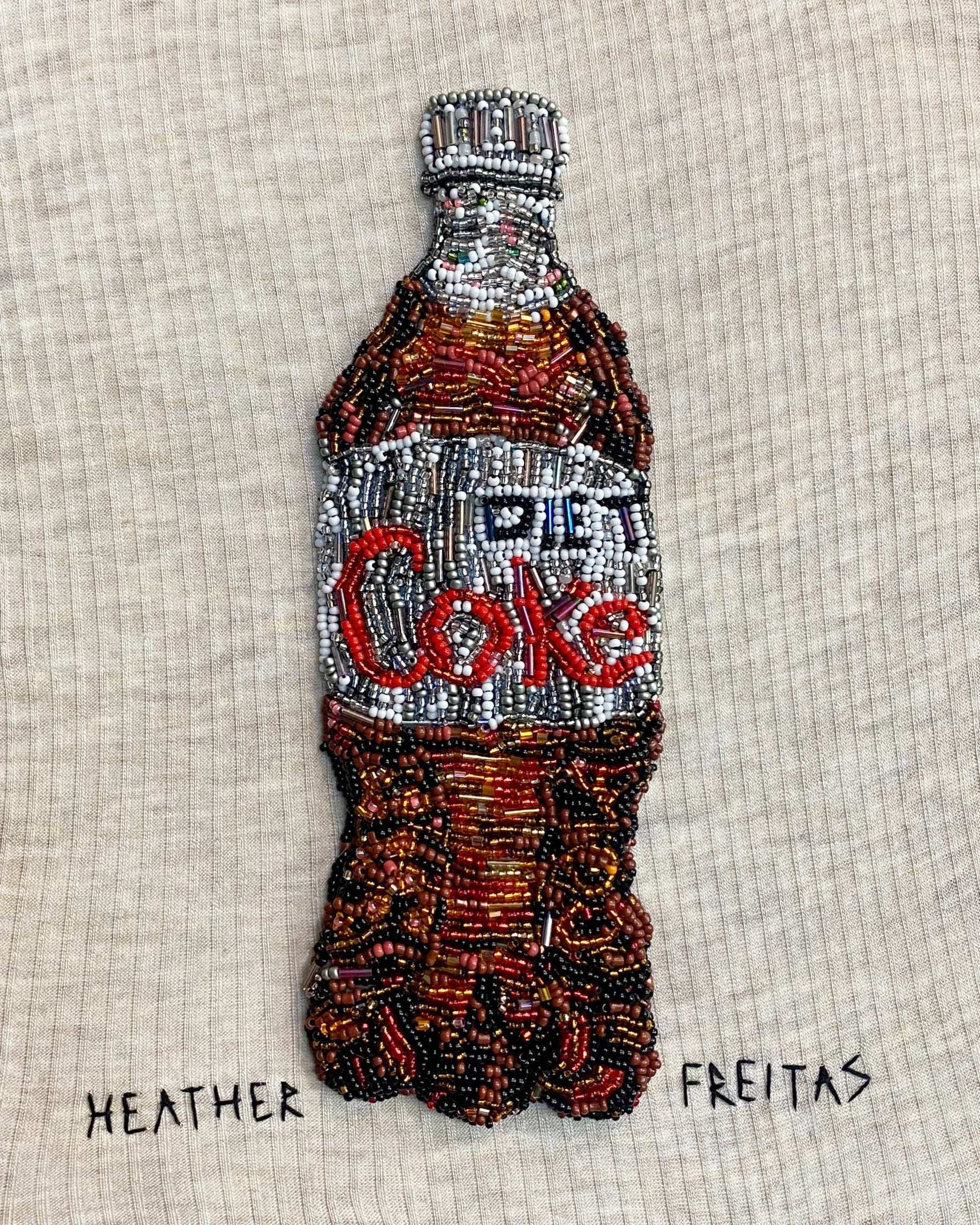 Diet Soda Beaded Artwork - Arte House