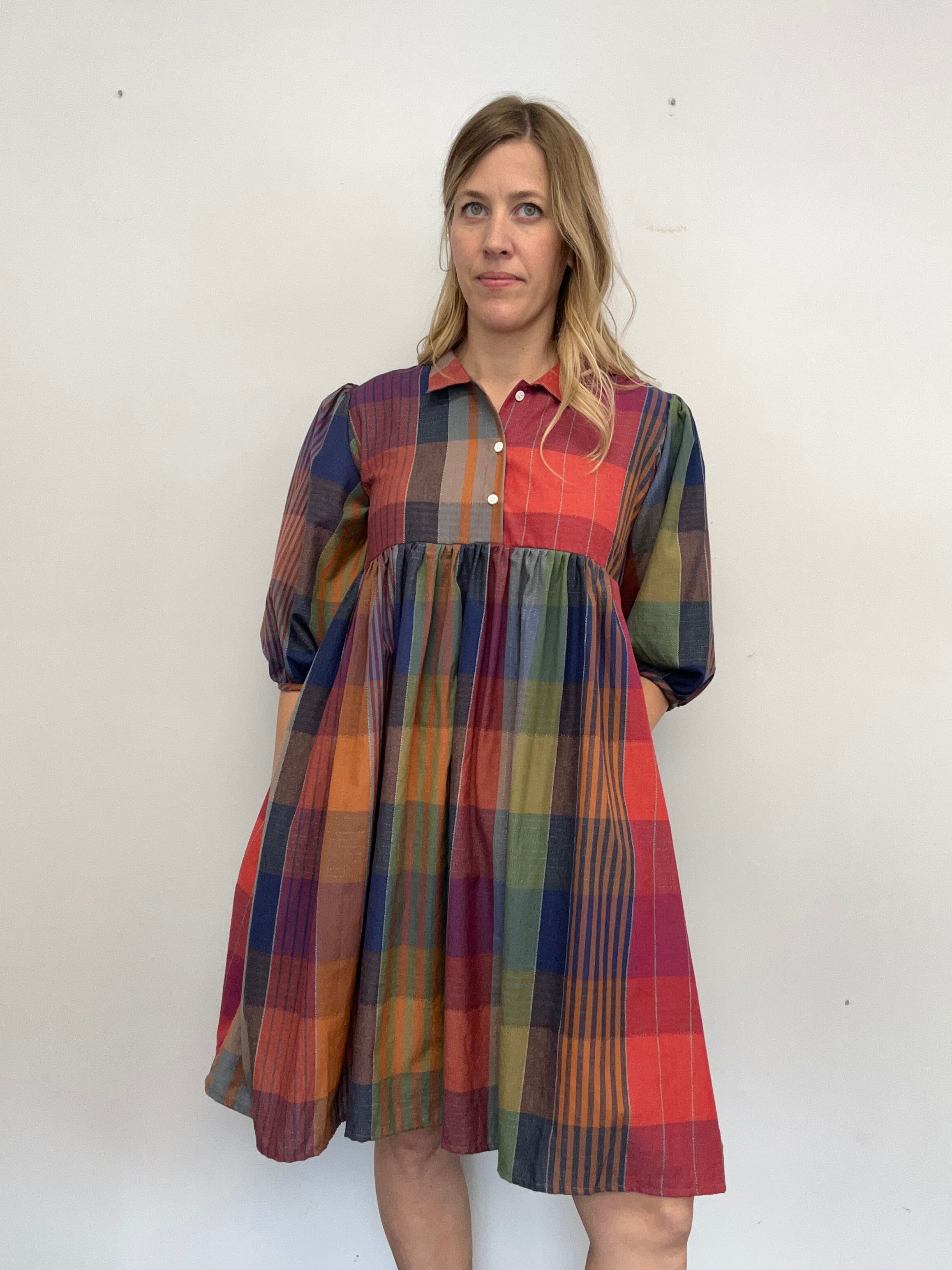 Plaid Gwen Dress G38 - Arte House