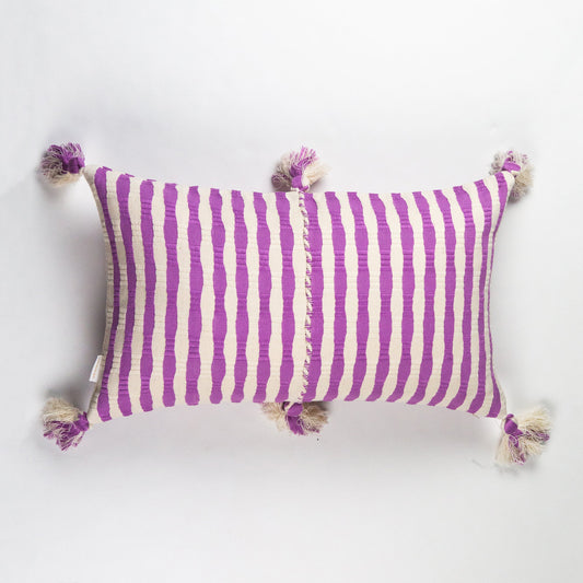 Antigua Pillow - Orchid Stripe
