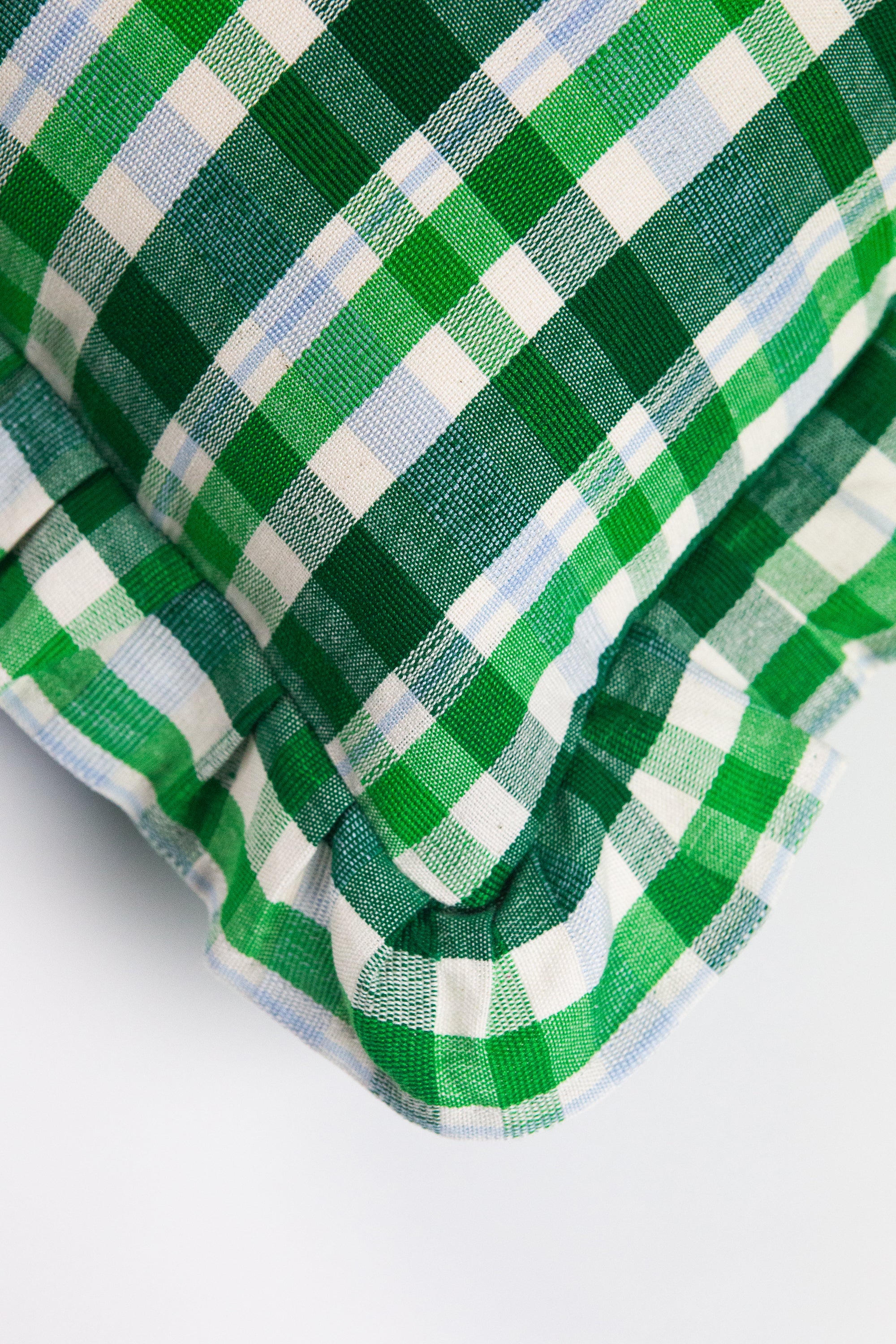 Josefina Ruffle Plaid Pillow - Arte House