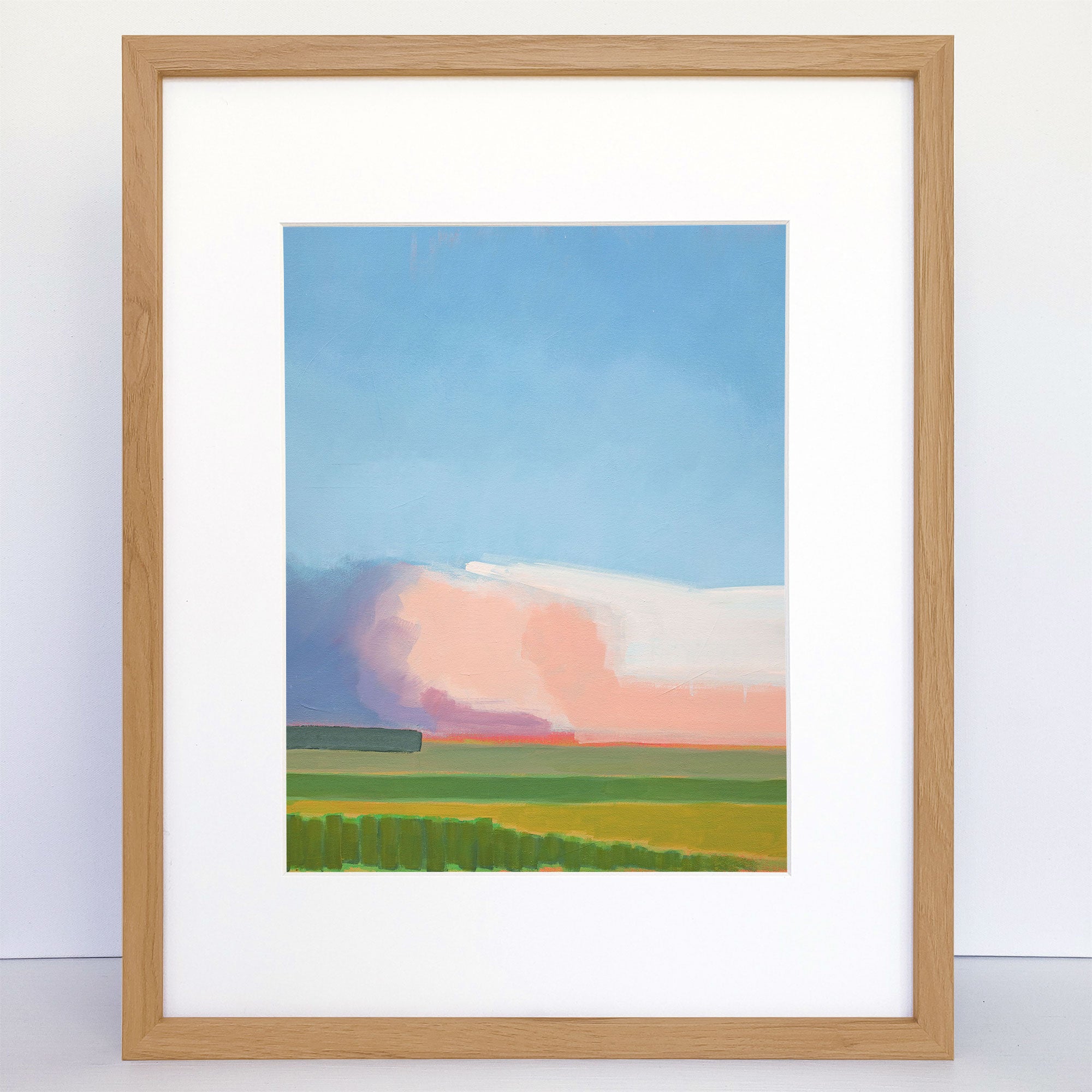 Evening Drive a Vertical Art Print