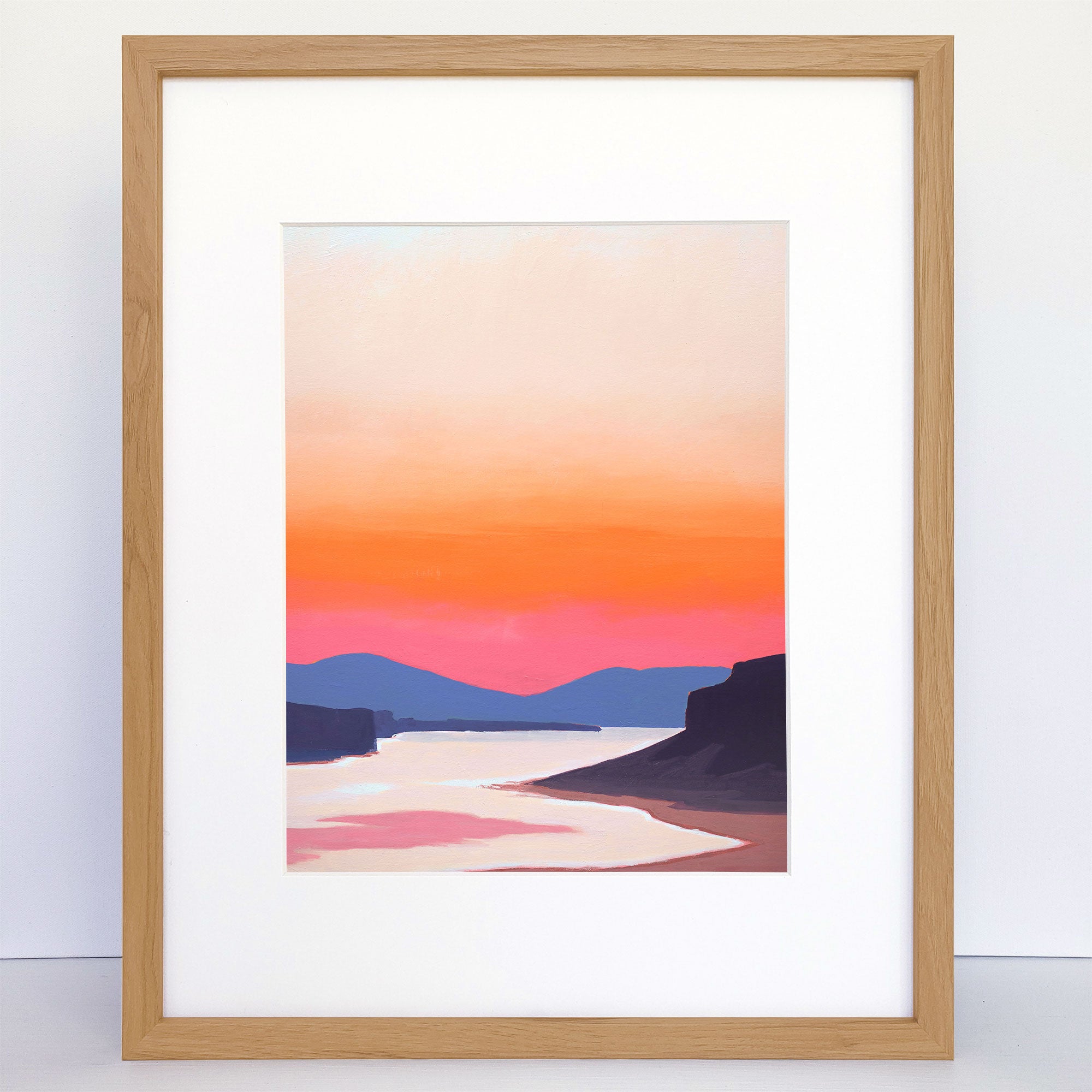 The Gorge at Sunset a Vertical Art Print