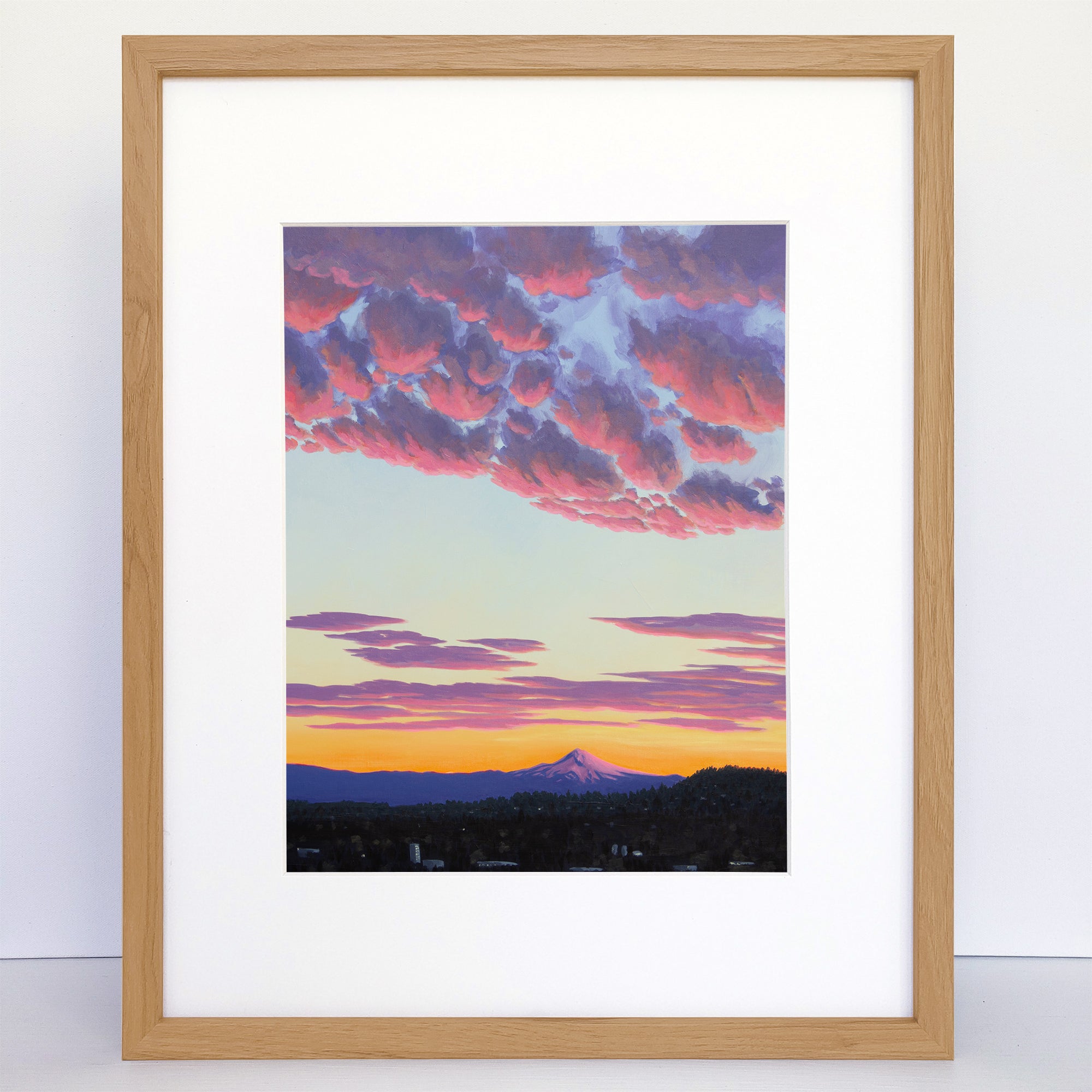 Mt. Hood Sunrise 3 a Vertical Art Print on Paper - Arte House