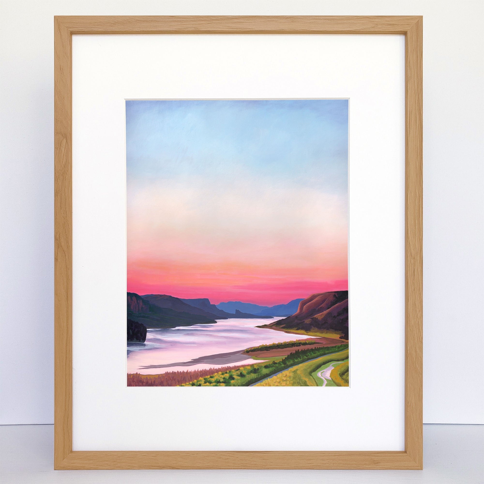 View From Crown Point a Vertical Art Print