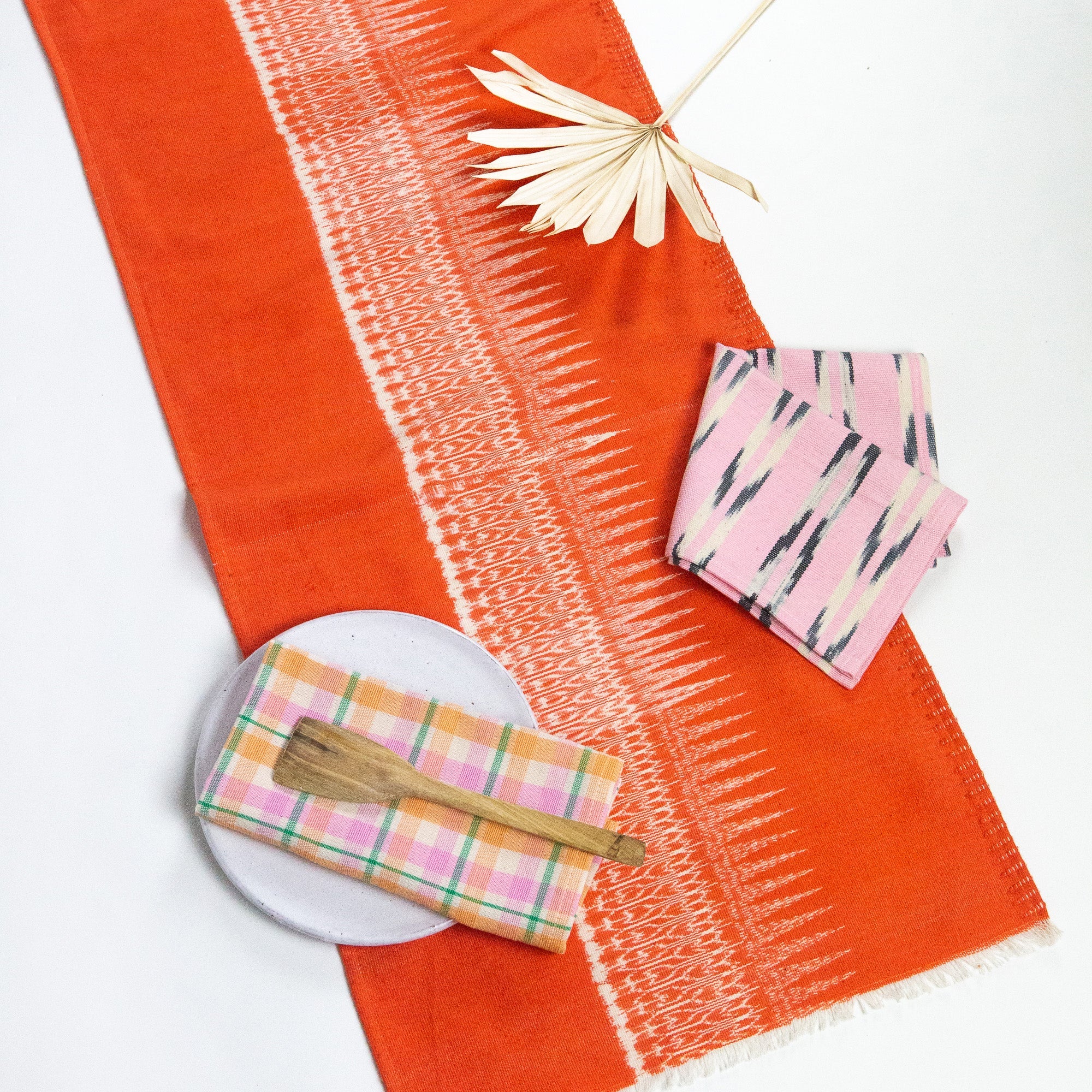 Gabriela Jaspé Table Runner - Orange - Arte House