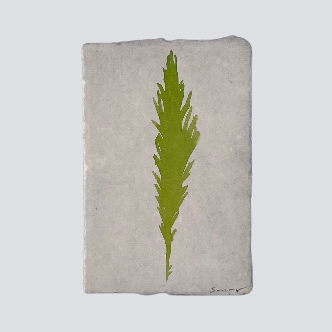 Large Chartreuse Angel Feather - Arte House