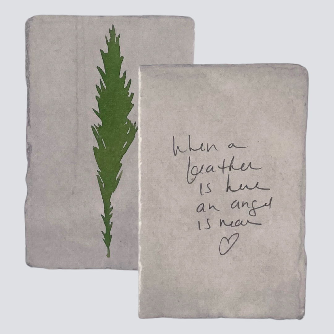 Large Fern Green Angel Feather