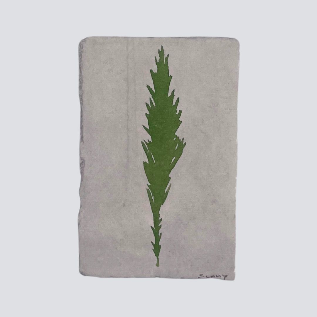 Large Fern Green Angel Feather