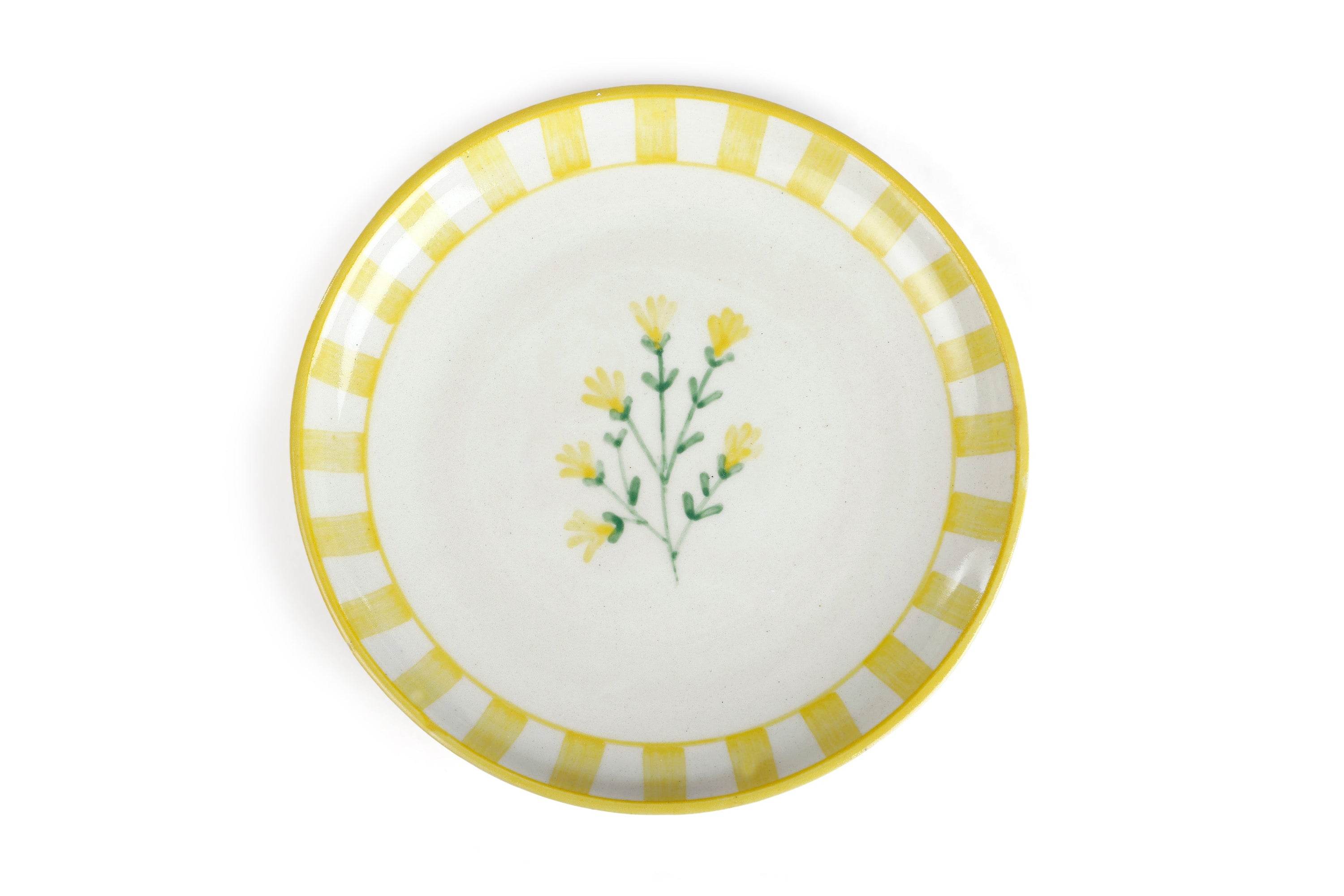 Ceramic Dessert Plates - Sunshine Spring , 7 Inches - Arte House