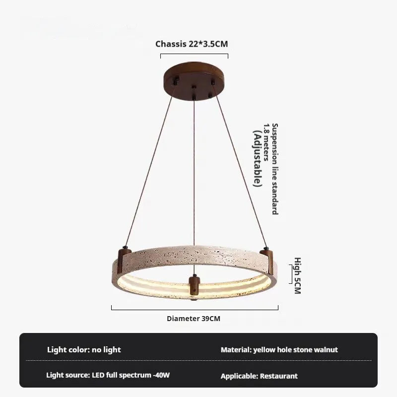 Nogy Modern Round Chandelier Living Room, Bedroom, Ring Decorative Dining Table Light