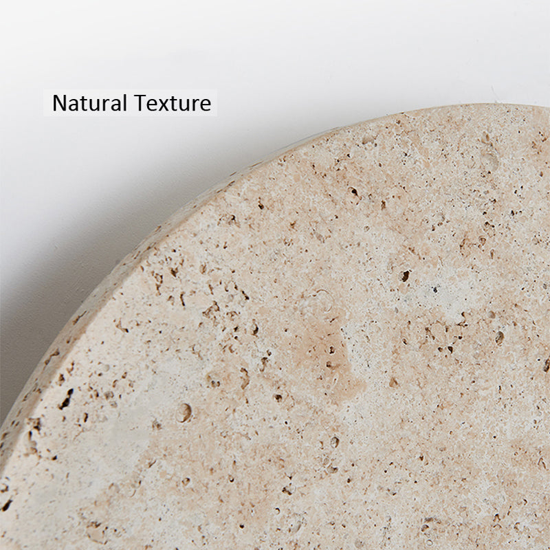 Nogy Natural Stone Round Wall Light Indoor Decorative Lighting, Ideal for Dining Room - Arte House