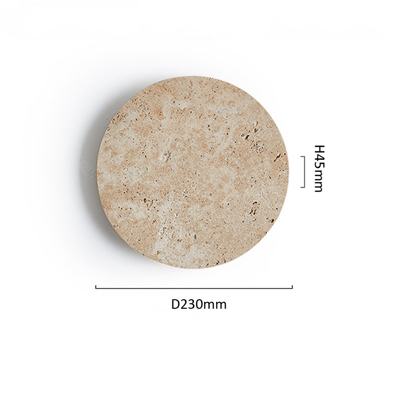 Nogy Natural Stone Round Wall Light Indoor Decorative Lighting, Ideal for Dining Room - Arte House