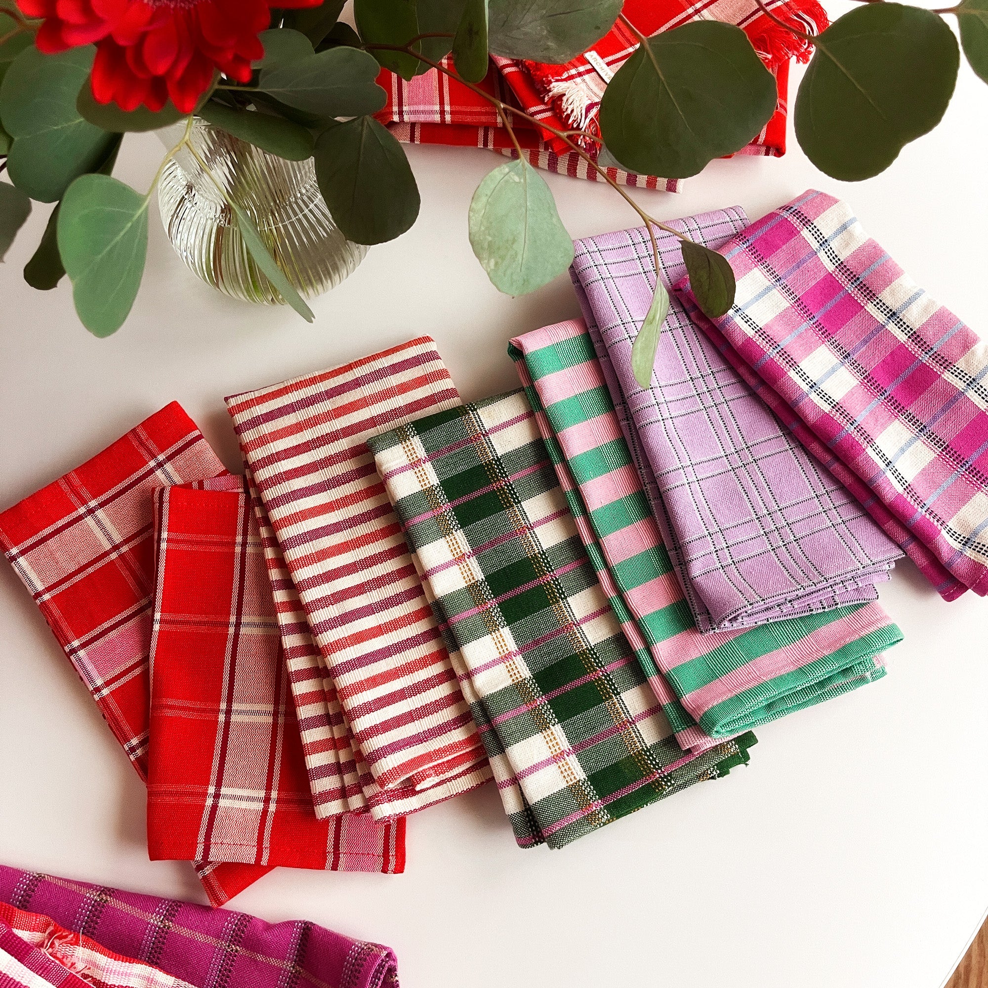 Camila Plaid Dinner Napkin - Arte House