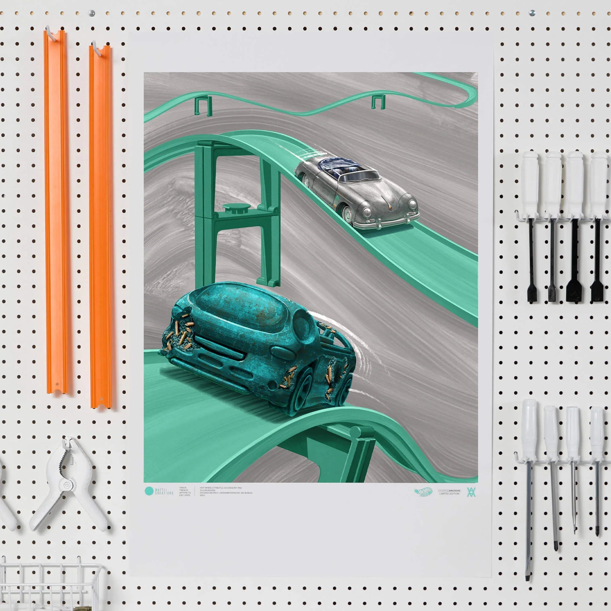 Hot Wheels x Daniel Arsham Legends Archive Lap 2 Poster - Arte House