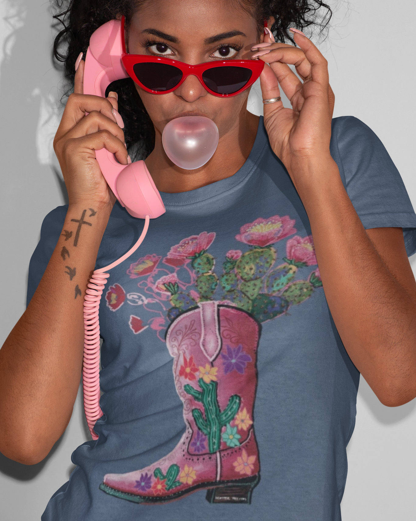 Cowgirl Cactus Boot Tee - Arte House