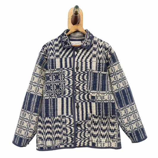 Wool Coverlet Claude Coat Sz S CC9