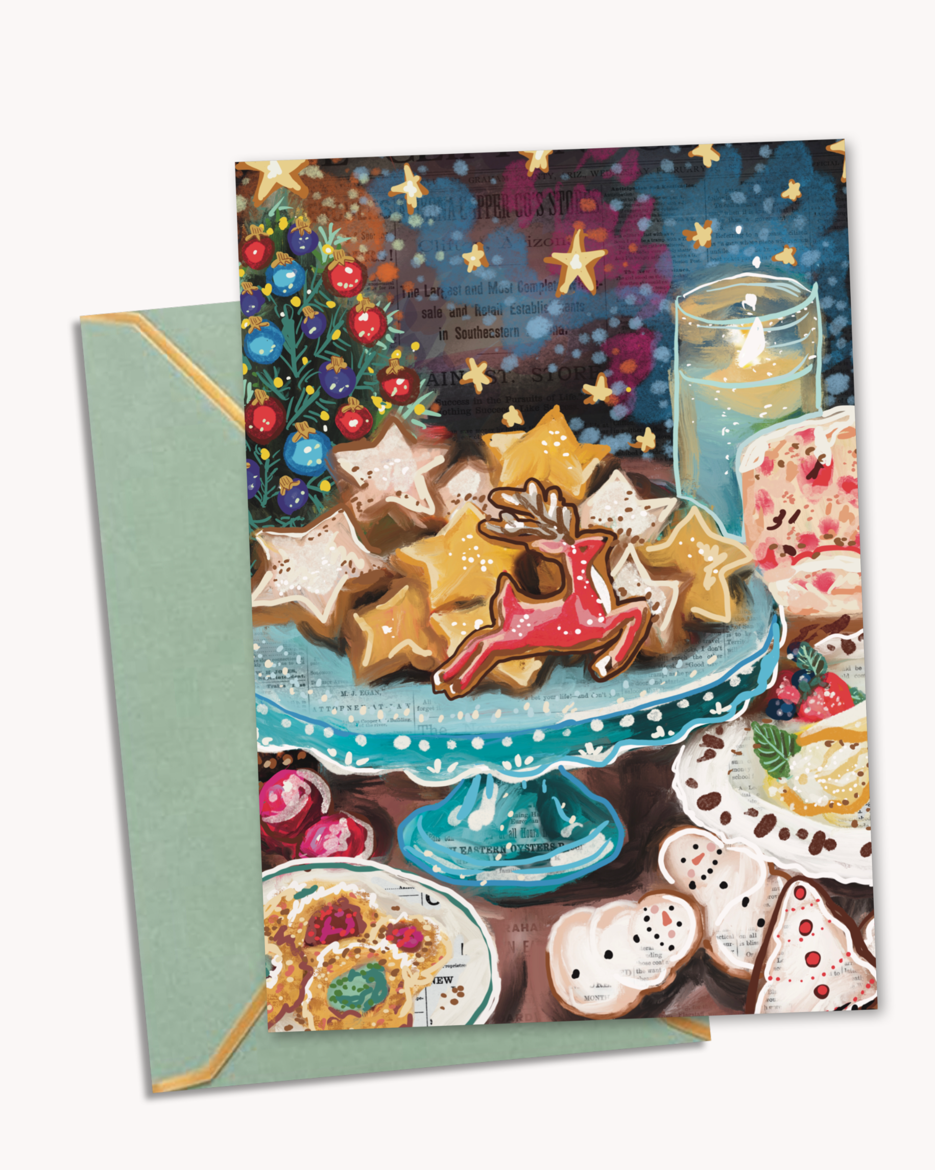 Holiday Baking - Greeting Card / Fine Art Print - Arte House
