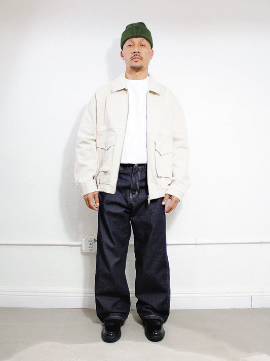 Side Pocket Dark Denim
