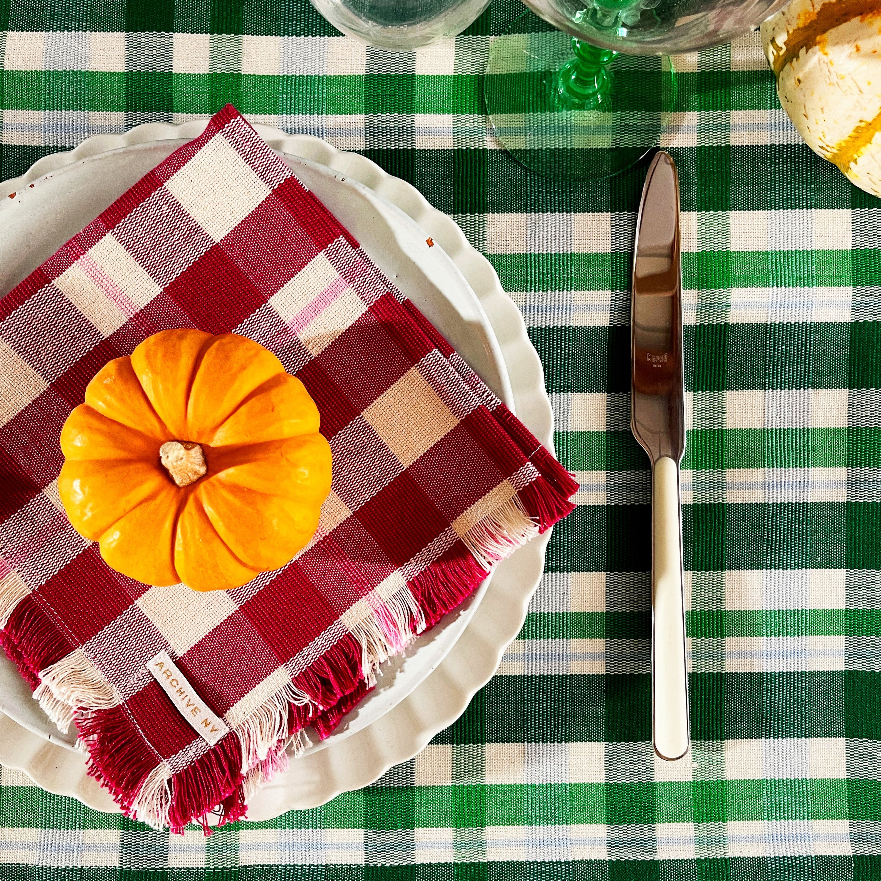 Abigail Plaid Party Napkin - Arte House