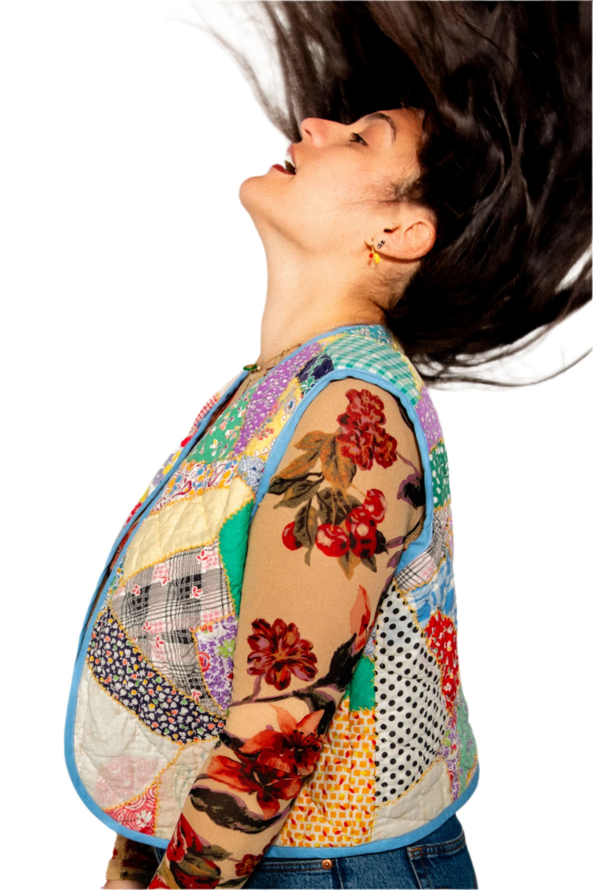 Crazy Feedsack Bloom Vest (Large) - Arte House