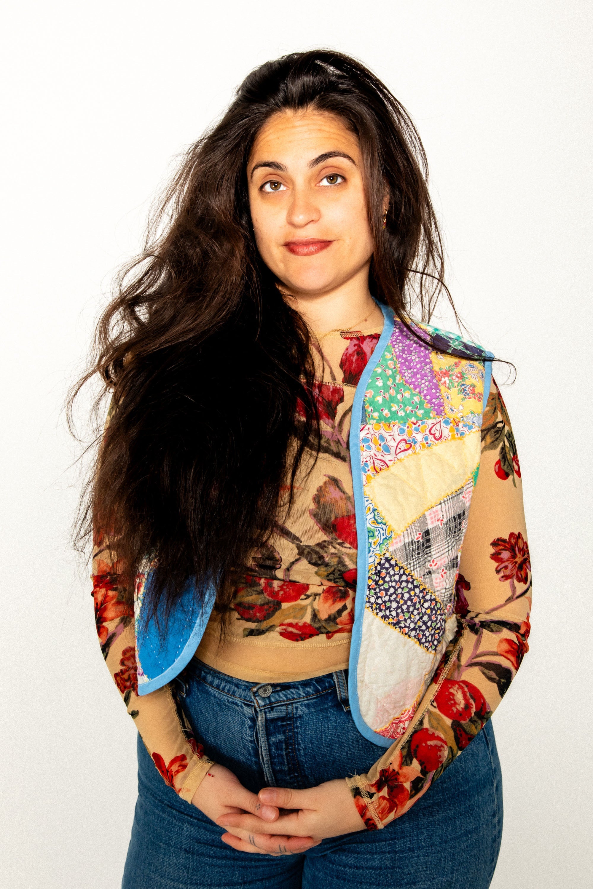 Crazy Feedsack Bloom Vest (Large) - Arte House