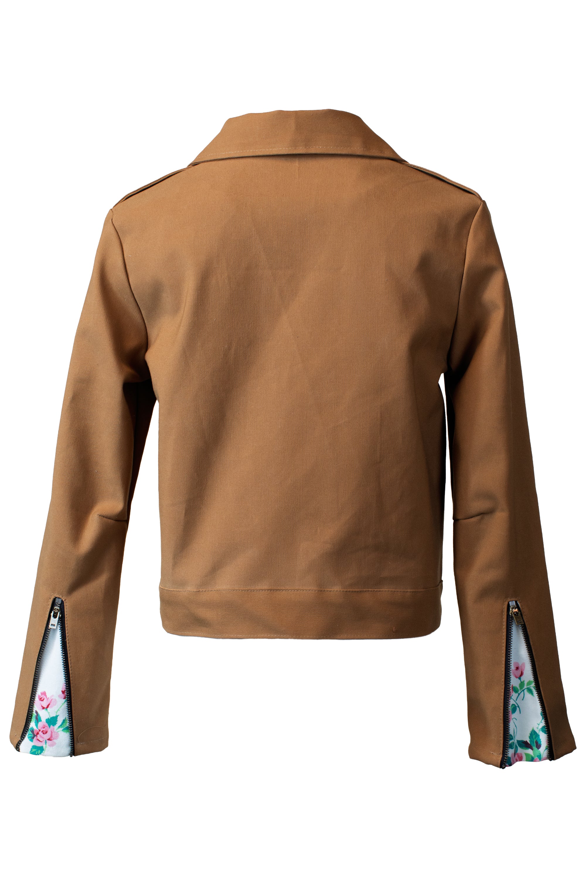 Wilendur Rose Canvas Adeline Biker Jacket (S) - Arte House
