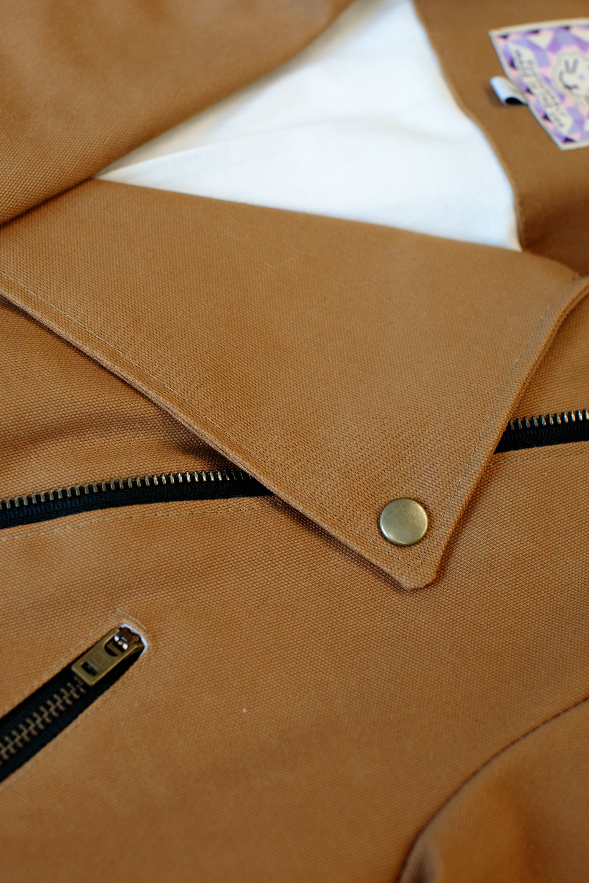 Wilendur Rose Canvas Adeline Biker Jacket (S) - Arte House
