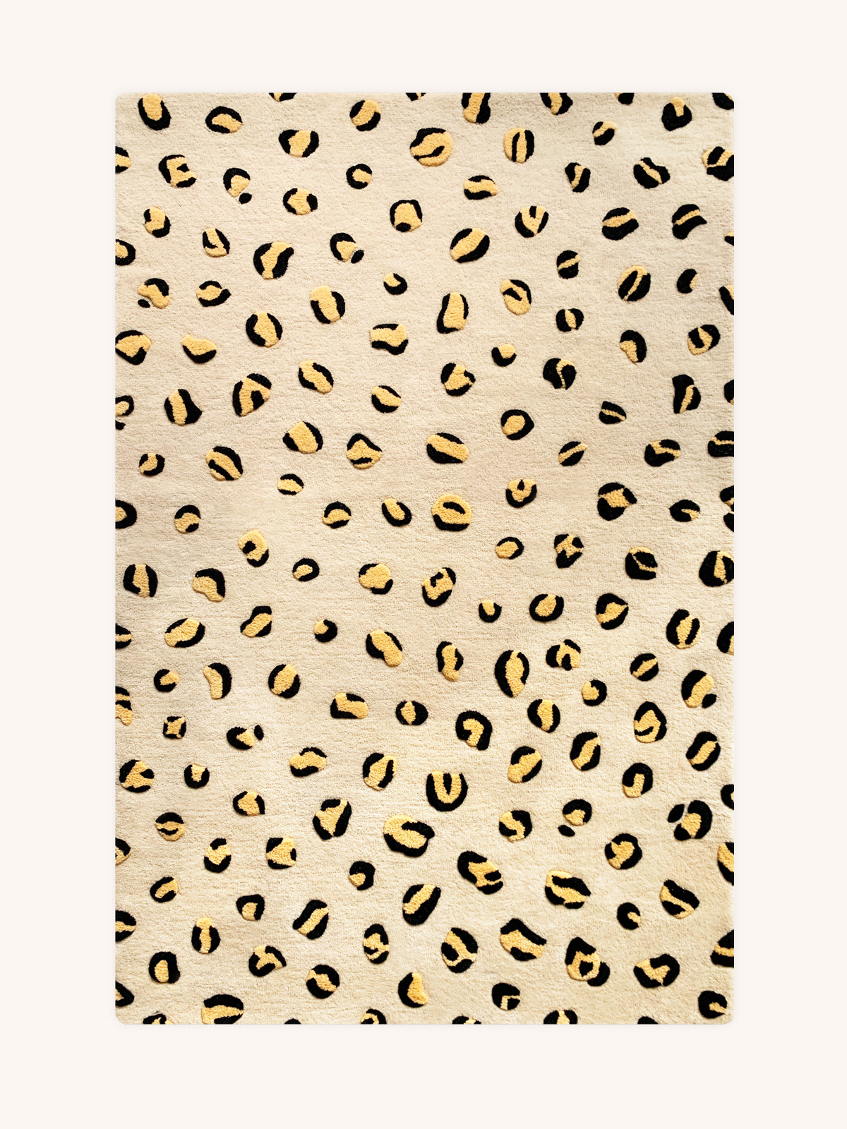 Rug LEOPARD Beige / Brown and Black Print 5.5 x 7.9 ft - Arte House