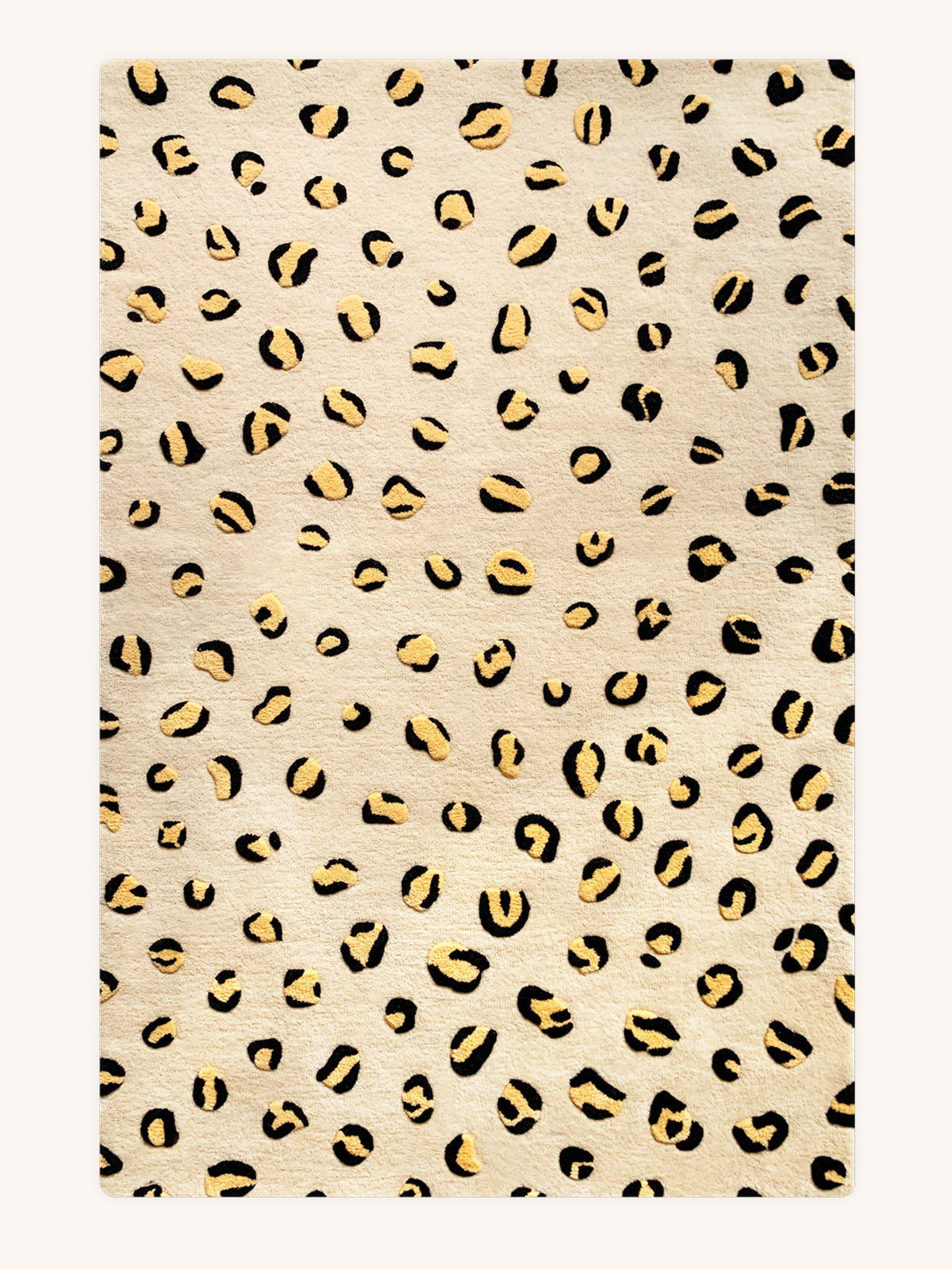 Rug LEOPARD Beige / Brown and Black Print 6.5 x 9.8 ft - Arte House