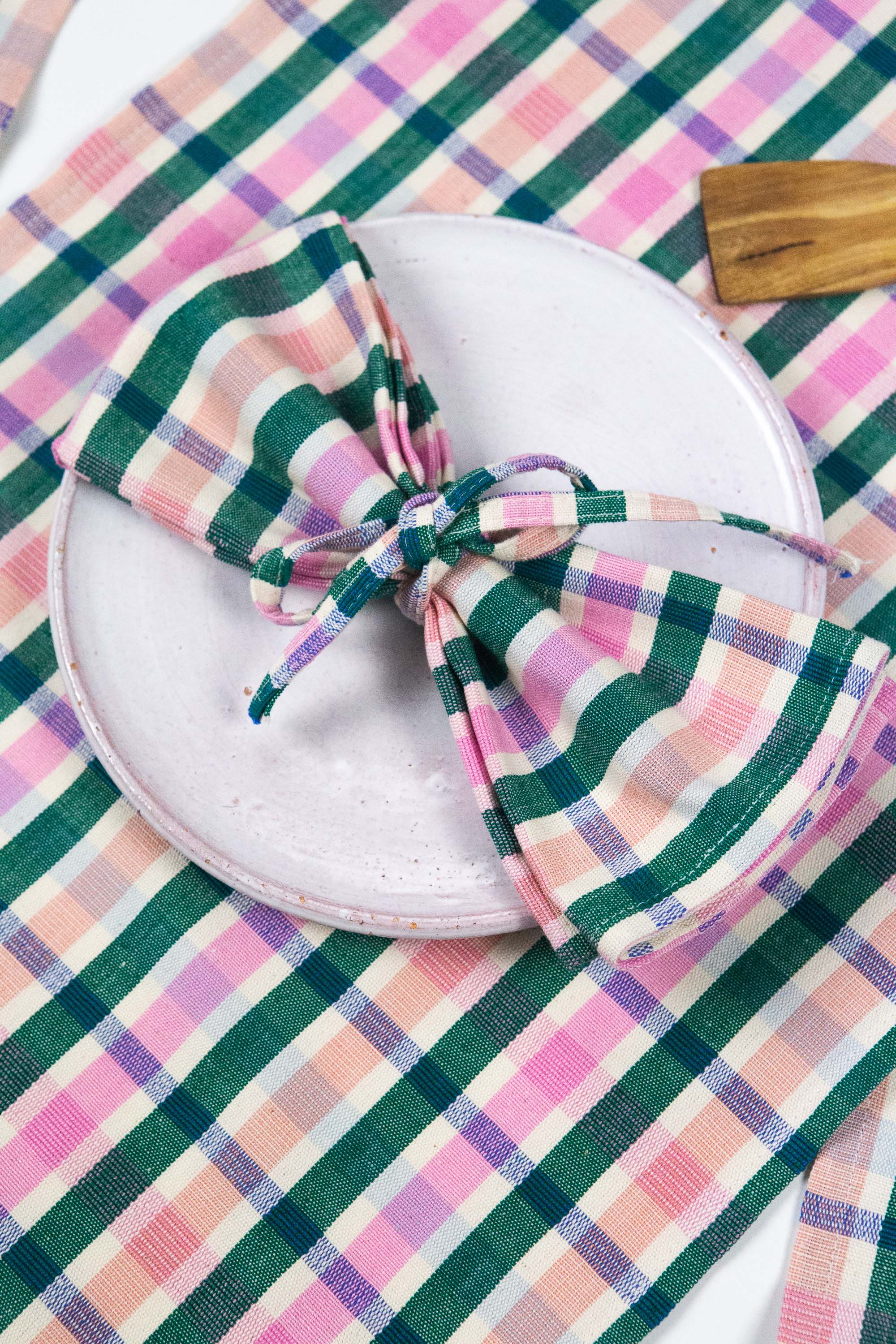 Lola Plaid Dinner Napkin - Arte House