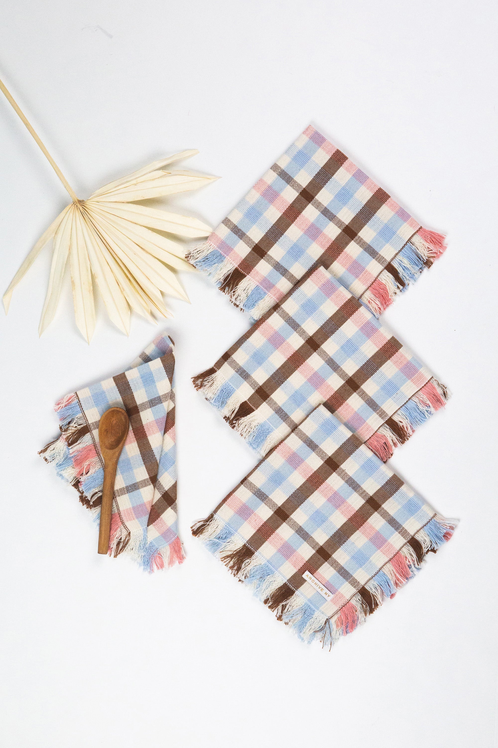 Louisa Plaid Party Napkins - Arte House