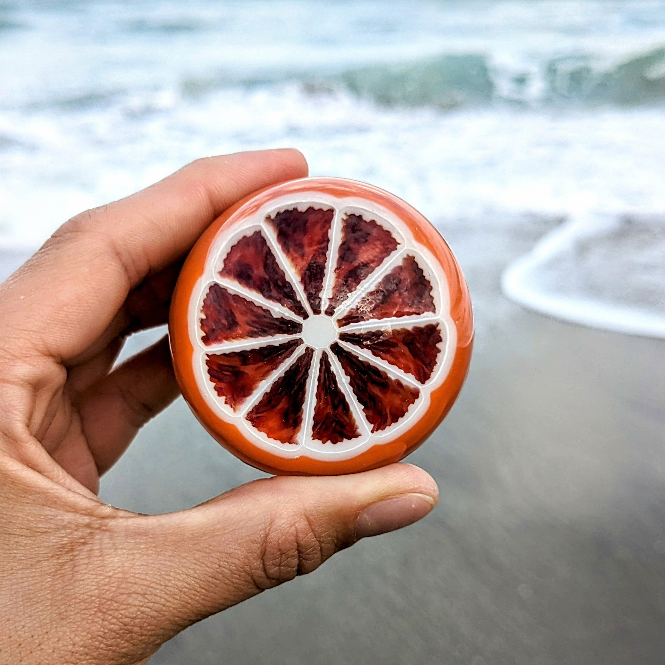 Sam Lyons "Half Fruit Slice (Blood Orange)" Marble - 56 mm - Arte House