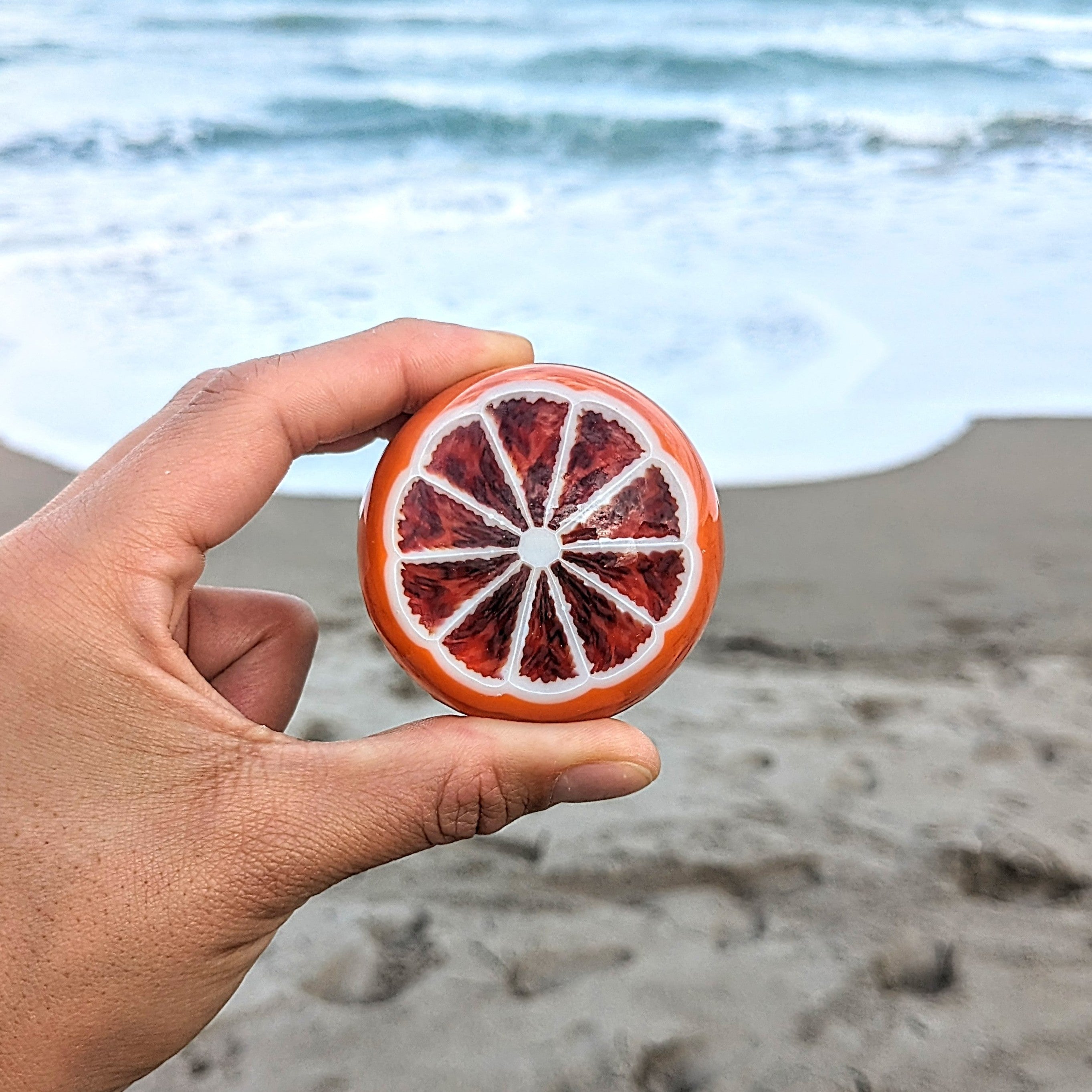 Sam Lyons "Half Fruit Slice (Blood Orange)" Marble - 56 mm - Arte House