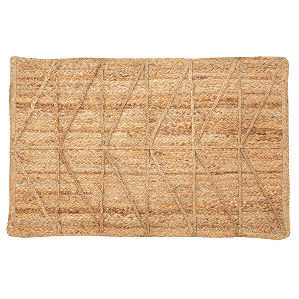 Triangle Jute Doormat Rug, Natural -  2 x 3 ft - Arte House