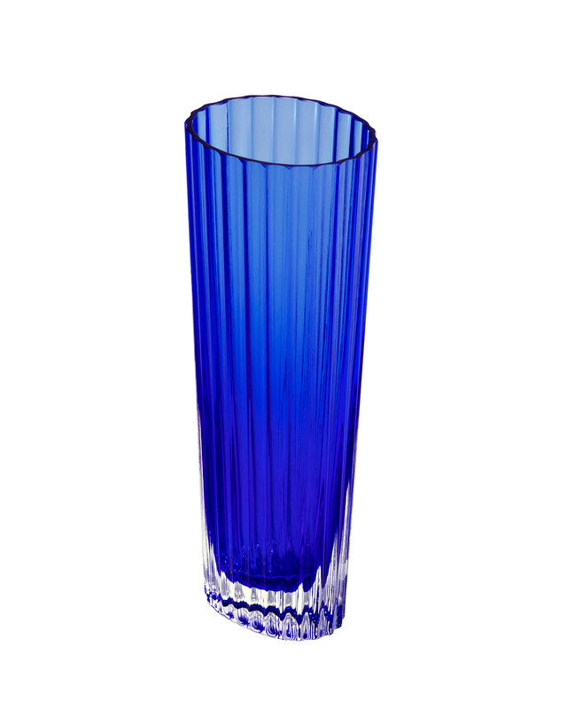 Champagne Glasses NASTRI Set of 6  Blue 7.5 oz, H 6.5" - Arte House