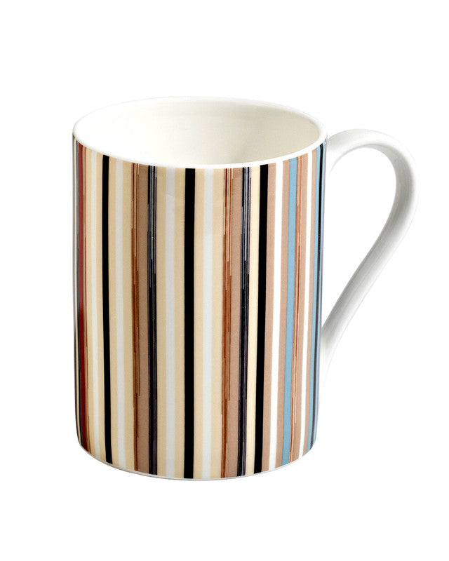 Mug Cup STRIPES in Luxury Box Jenkins 148 diam. 3", H 3.9", cap. 12.5 oz - Arte House