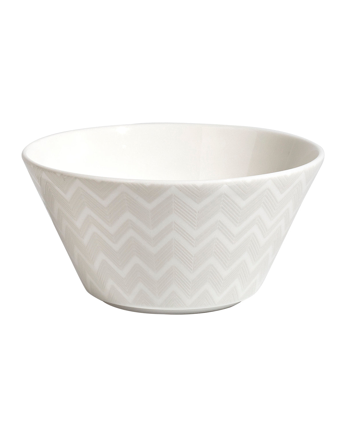 Fruit Bowls ZIG ZAG Set of 6  White diam. 12,8* H. 6,3 Cm - Arte House
