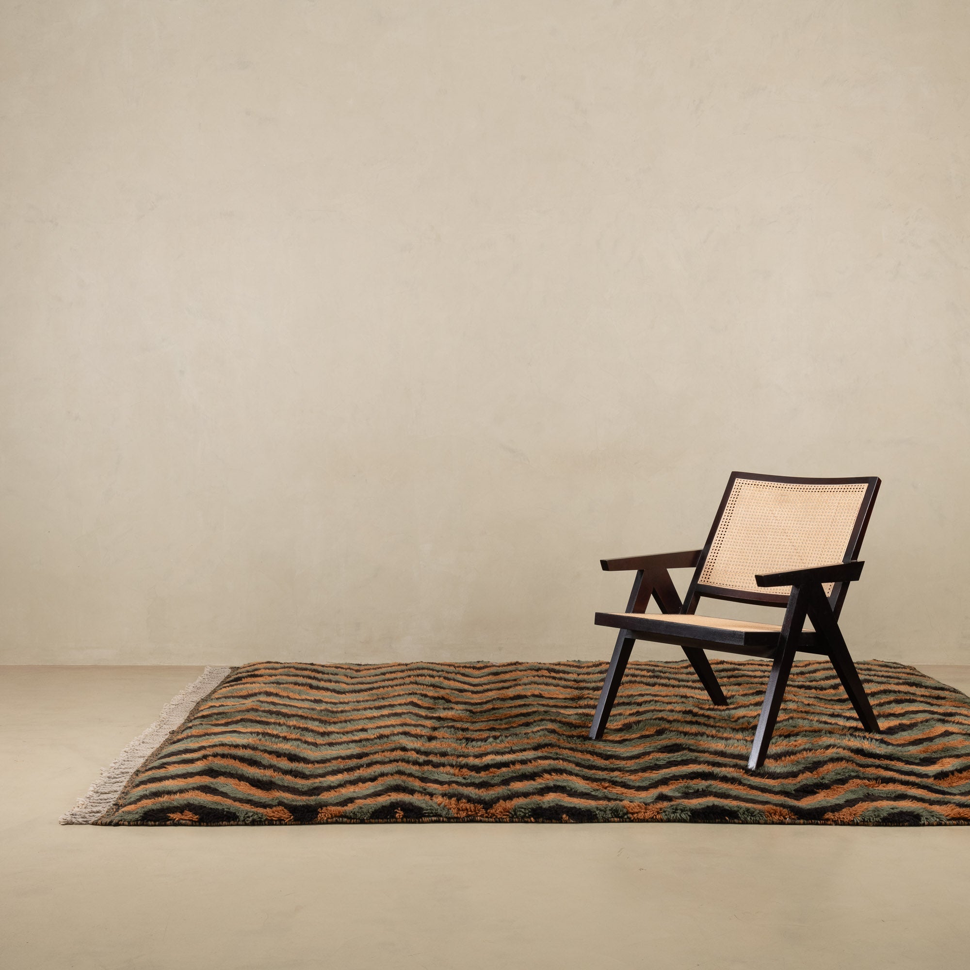 Winding track - Luxury Shag Moroccan Rug