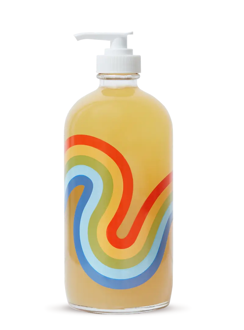 Mind and Body Wash Refillable Glass