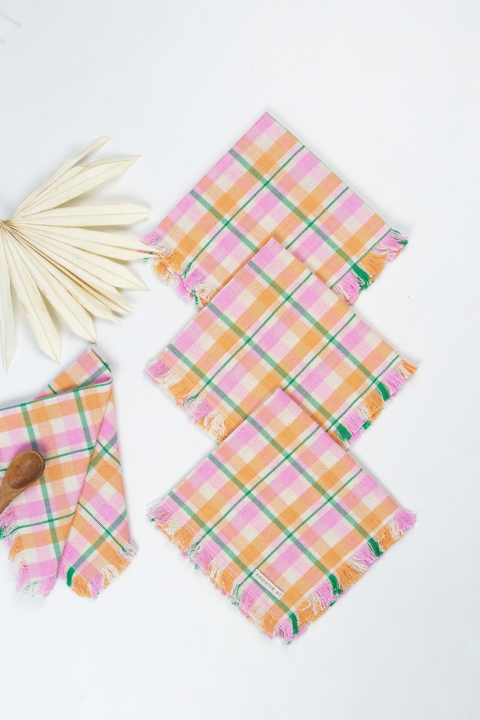 Marguerite Plaid Party Napkins - Arte House