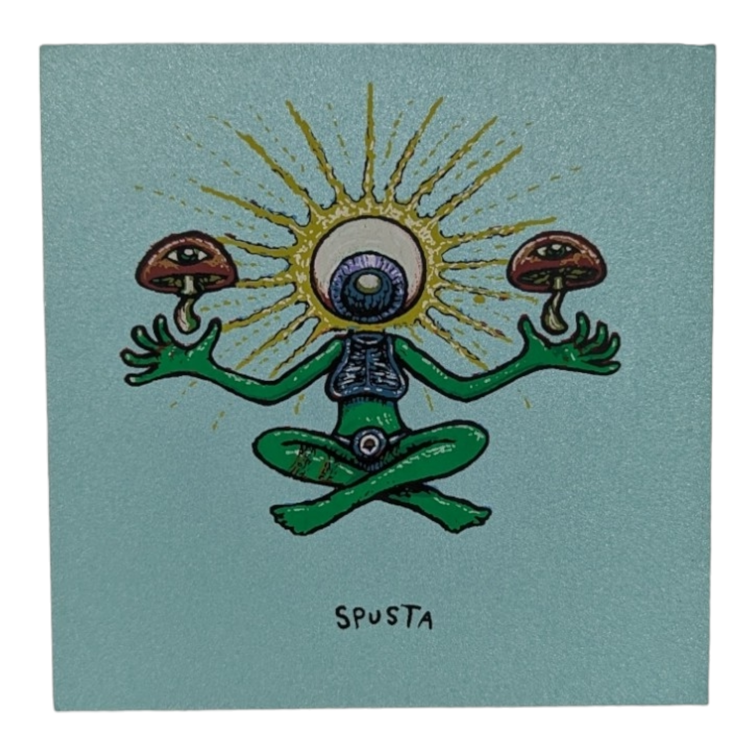 Marq Spusta Shroom Sister (Aqua Shimmer) Micro Print