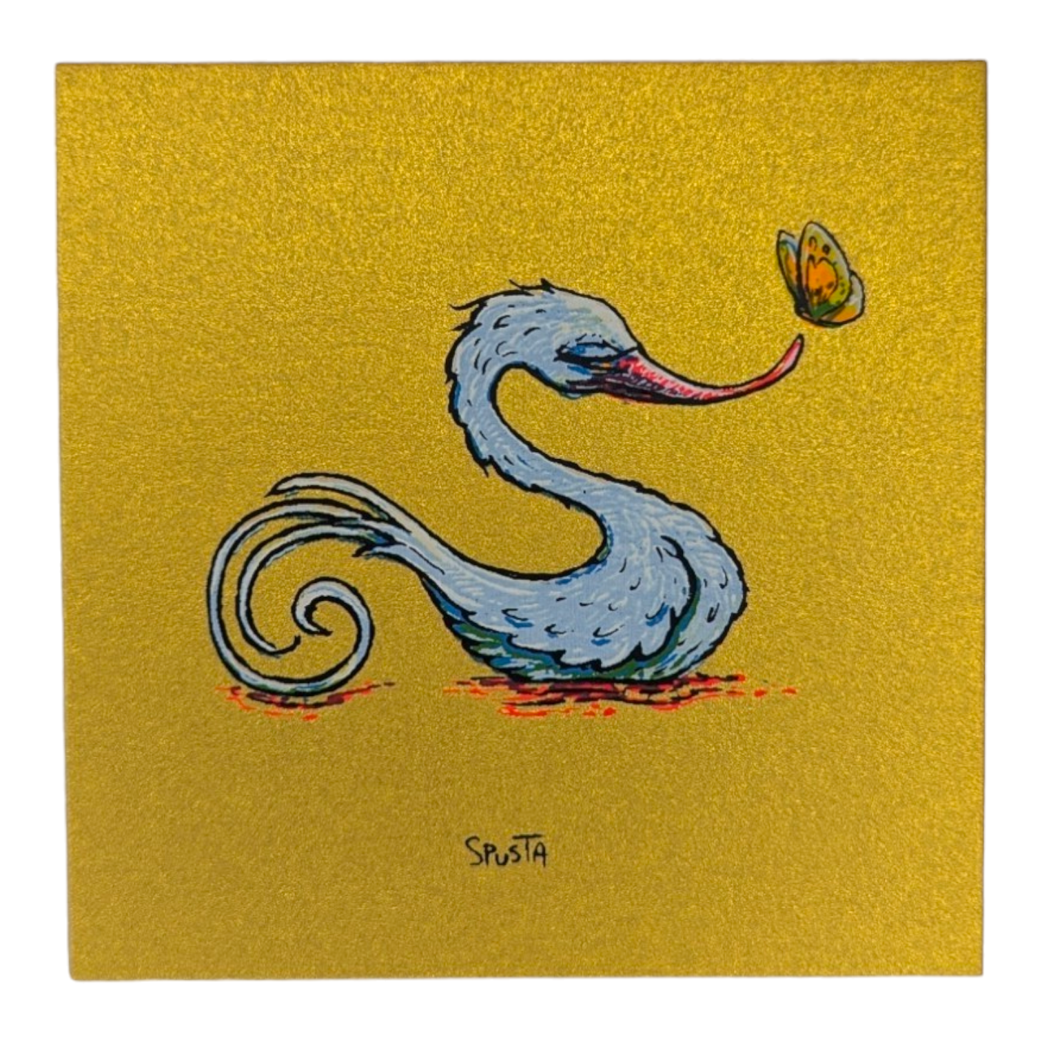 Marq Spusta Swan (Gold Shimmer) Micro Print - Arte House