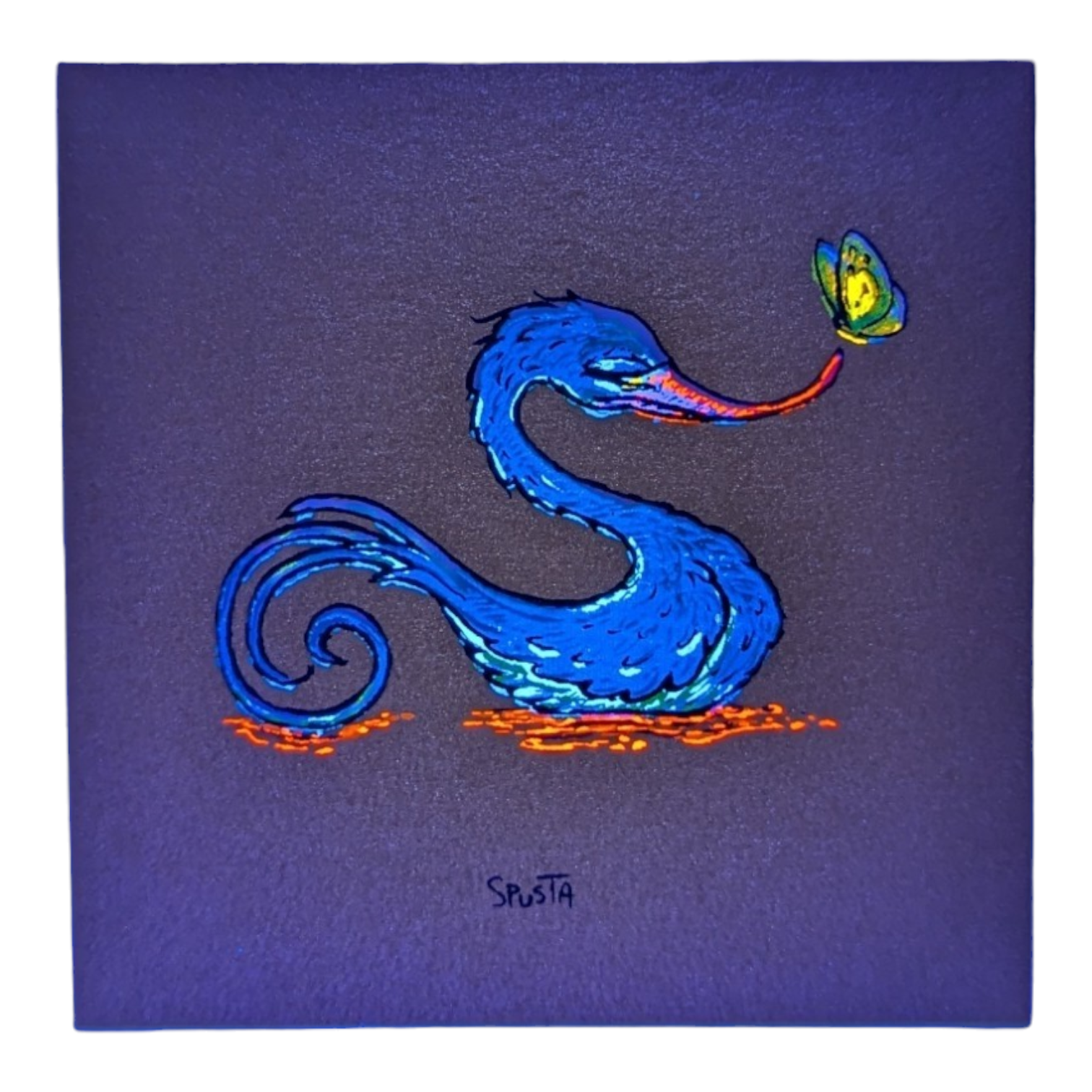 Marq Spusta Swan (Gold Shimmer) Micro Print - Arte House