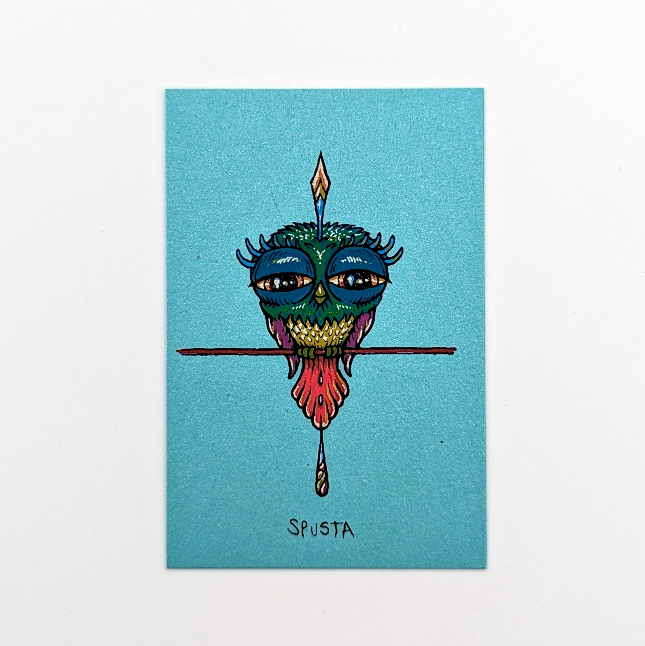 Marq Spusta Tweet (Aqua Shimmer) Micro Print